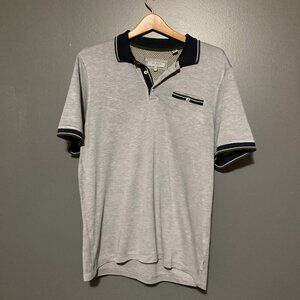 Ted Baker Polo Golf Phenes Shirt Mens XL 5 Gray Pocket Casual Rugby Tennis